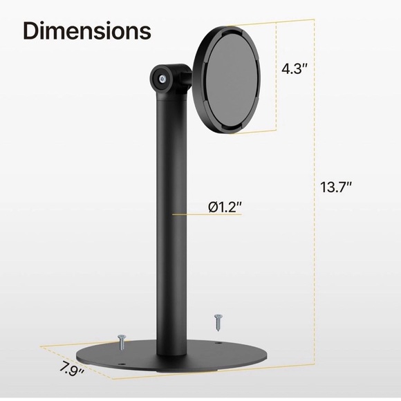 monTEK Anti-theft Tablet Stand Compatible With Apple Samsung 7”-15” Size Tablets - Picture 7 of 7